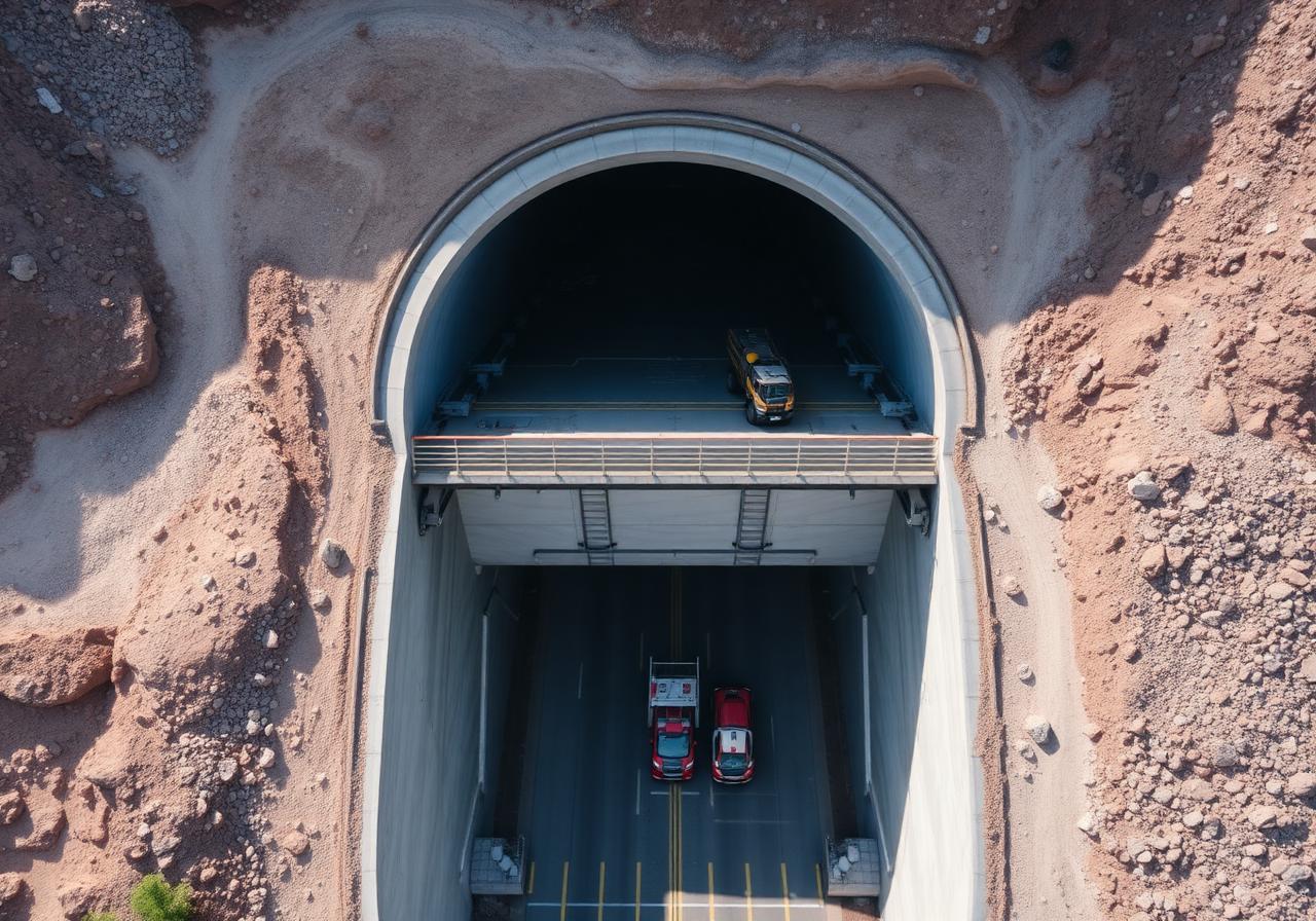 Portal de túnel vehicular